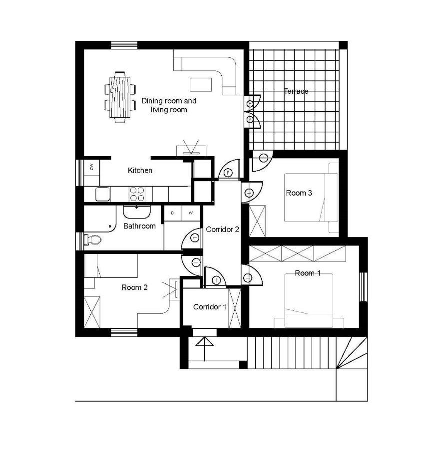 Apartmani Beba Омишаль Екстер'єр фото